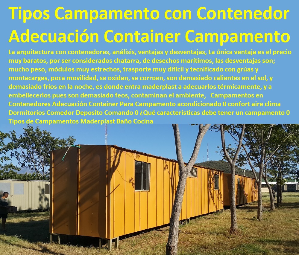 Campamentos en Contenedores Adecuación Container Para Campamento acondicionado 0 confort aire clima Dormitorios Comedor Deposito Comando 0 ¿Qué características debe tener un campamento 0 Tipos de Campamentos Maderplast Baño Cocina Campamentos en Contenedores Adecuación Container Para Campamento acondicionado 0 confort aire clima Dormitorios Comedor Deposito Comando 0 ¿Qué características debe tener un campamento 0 Tipos de Campamentos Maderplast Baño Cocina